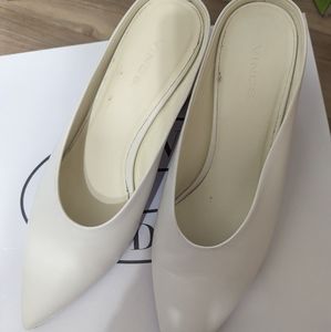 Vince mules white size 7
